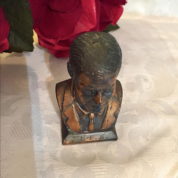 🇺🇸Vintage Miniature JFK Bronze Bust🇺🇸 - Picture 4 of 7